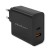Qoltec Ładowarka Super Quick PD | 1xUSB-C | 1xUSB | 90W | 5-20V | 2.4-4.35A | Czarna