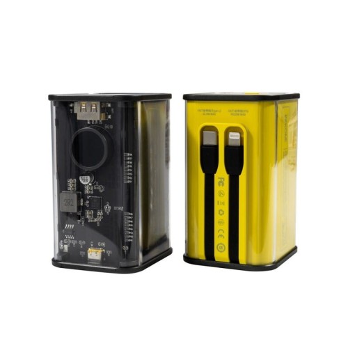 WEKOME Power bank 20000 mAh Super Fast Charging z wbudowanym kablem USB-C PD 20W &amp; Lightning + USB-A QC3.0 22.5W