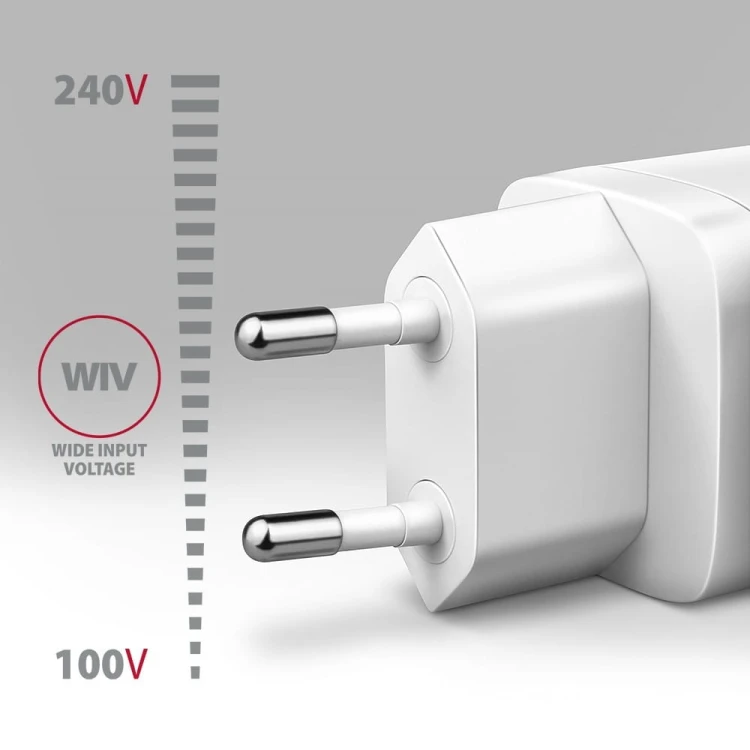 AXAGON ACU-PD30W Ładowarka sieciowa PD 30W, 1x port USB-C, PD3.0/QC3.0/AFC/FCP/Apple Biała