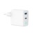 Gembird Ładowarka USB-A/C GaN LED 30W PD QC3.0 biała