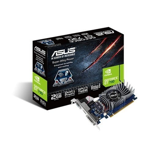 Asus Karta graficzna GeForce GT730 2GB DDR5 PCI 2.0 64BIT DVI-D/HDMI/HDCP