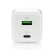 everActive Ładowarka sieciowa GaN 1X USB, 1X USB-C 45W QC4+ PD Biała