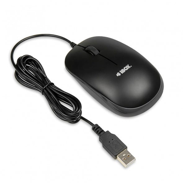 iBOX Zestaw klawiatura + mysz IBOX IKMS606 (USB 2.0; (US); czarna, optyczna; 800 DPI)