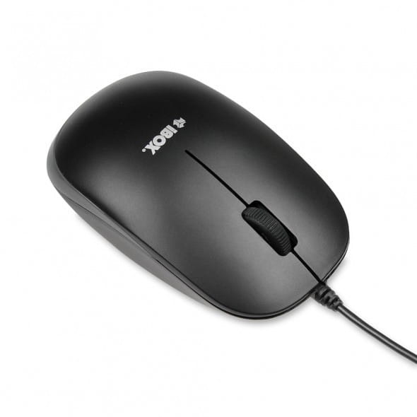 iBOX Zestaw klawiatura + mysz IBOX IKMS606 (USB 2.0; (US); czarna, optyczna; 800 DPI)