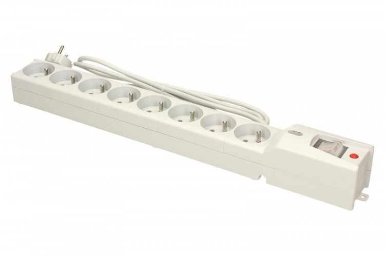 Lestar Listwa przeciwprzepięciowa LX 810, 1L, 1,5m, szara