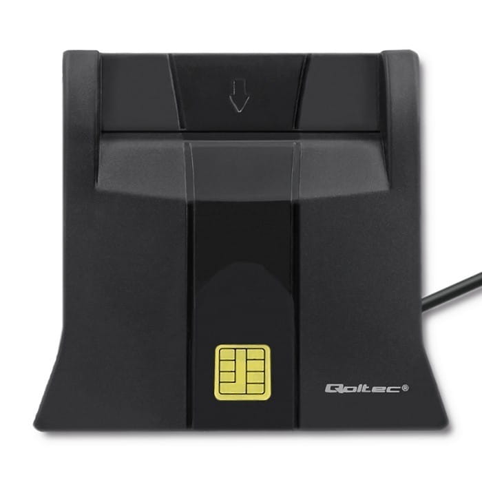 Qoltec Inteligentny czytnik chipowych kart ID | USB 2.0 | Plug&amp;play