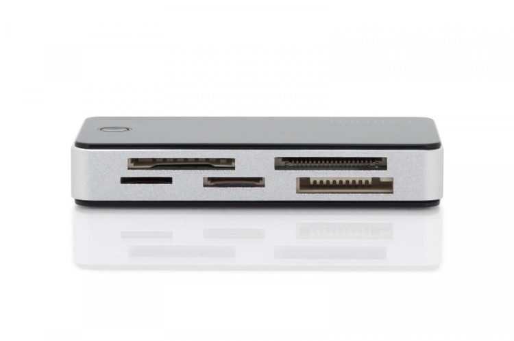 Digitus Czytnik kart 5-portowy USB 3.0 SuperSpeed, All-in-one, Czarno-srebrny