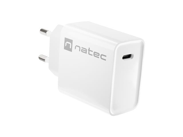 Natec Ładowarka sieciowa Ribera 1x USB-C 20W Biała