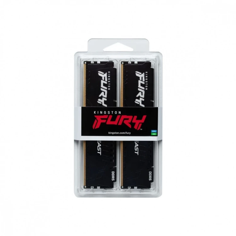 Kingston Pamięć DDR5 Fury Beast Black 32GB(2*16GB)/6000 CL36