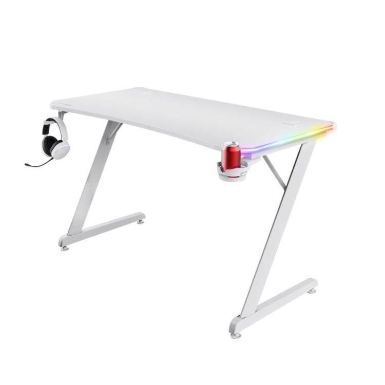 Trust Biurko GXT 709W Luminus RGB