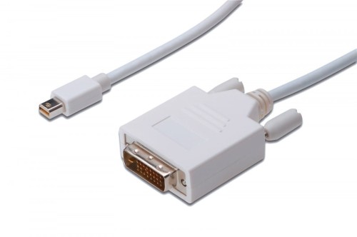 Digitus Kabel adapter Displayport 1080p 60Hz FHD Typ miniDP/DVI-D (24+1) M/M biały 2m