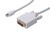 Digitus Kabel adapter Displayport 1080p 60Hz FHD Typ miniDP/DVI-D (24+1) M/M biały 2m