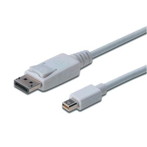 Digitus Kabel połączeniowy Displayport 4K 60Hz UHD Typ miniDP/DP M/M biały 2m