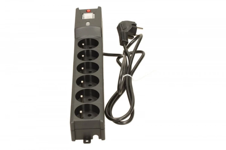 Lestar Listwa przeciwprzepięciowa LX 610, 1L, 1.5m, czarna