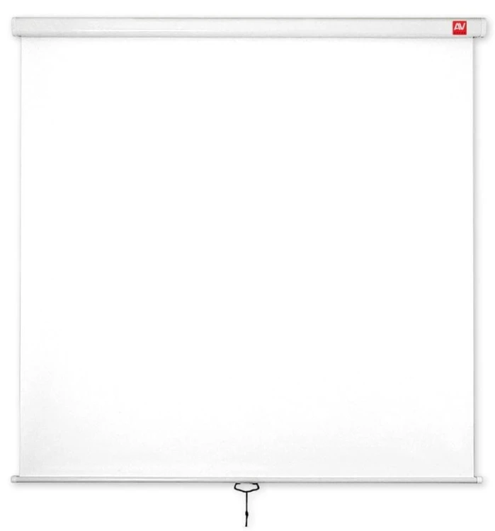 Avtek Ekran ścienny ręczny Wall Standard 200 (1:1, 200x200cm, powierzchnia biała, matowa)