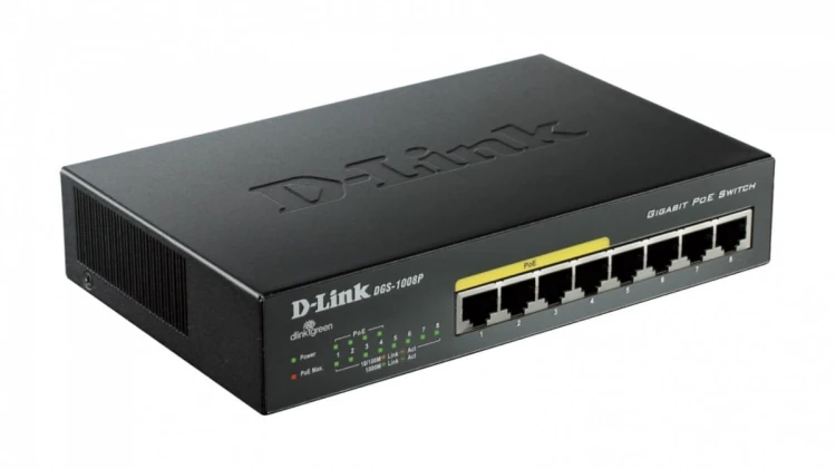 D-Link Switch 8-port  10/100/1000Gigabit Metal Housing Desktop