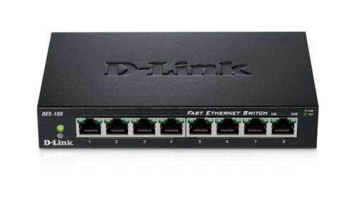 D-Link Switch 8-port 10/100 Metal Housing