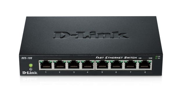 D-Link Switch 8-port 10/100 Metal Housing
