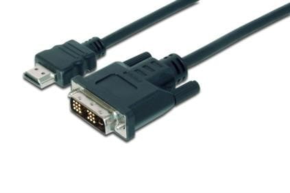 Digitus Kabel adapter HDMI Standard 1080p 60Hz FHD Typ HDMI A/DVI-D (18+1) M/M czarny 2m