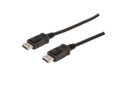 Digitus Kabel połączeniowy DisplayPort z zatrzaskami 4K 60Hz UHD Typ DP/DP M/M czarny 3m