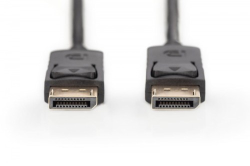 Digitus Kabel połączeniowy DisplayPort z zatrzaskami 4K 60Hz UHD Typ DP/DP M/M czarny 3m