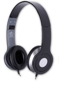Rebeltec Stereofoniczne słuchawki z mikrofonem CITY BLACK