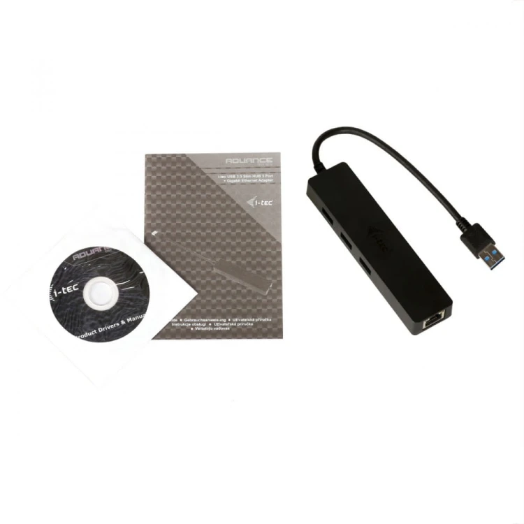 i-tec USB 3.0 Slim HUB 3 Port + Gigabit Ethernet 10/100/1000