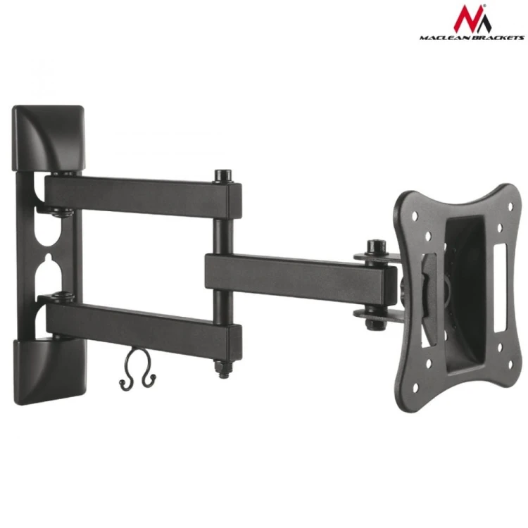 Maclean Uchwyt do telewizora  lub  monitora 13-27" 15 kg uniwersalny MC-719 czarny max vesa 100x100