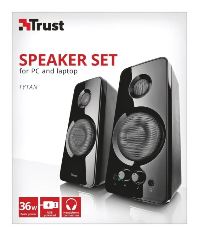 Trust Tytan 2.0 Zestaw głośników - czarny