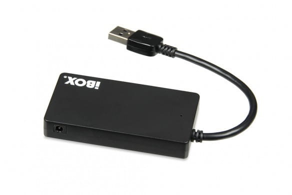 iBOX Hub USB 3.0 4-porty, slim IUH3F56 Czarny