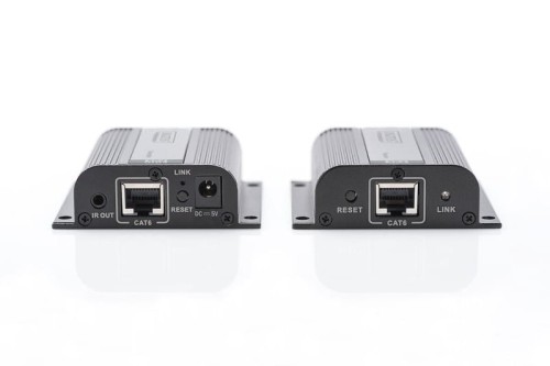 Digitus Przedłużacz/Extender HDMI do 50m po skrętce Cat.6/7 UTP, 1080p 60Hz FHD, HDCP 1.2, IR, audio (zestaw)