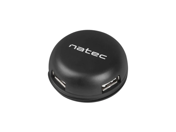 Natec Hub USB 4 porty Bumblebee USB 2.0 czarny