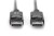 Digitus Kabel połączeniowy DisplayPort z zatrzaskami 1080p 60Hz FHD Typ DP/DP M/M czarny 1m