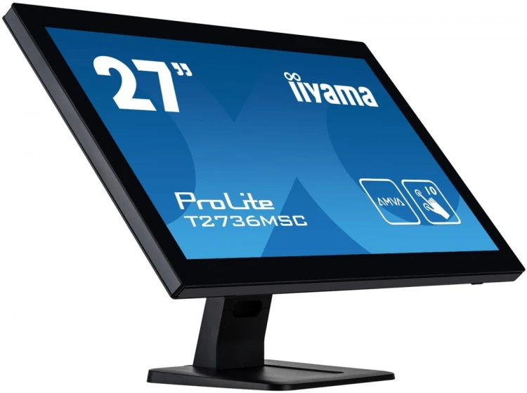 IIYAMA Monitor 27 T2736MSC-B1 AMVA, 10pkt, pojemnościowy, HDMI, DP, USB