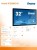 IIYAMA Monitor 32 TF3215MC-B1 Pojemnościowy 30 pkt AMVA VGA HDMI IP65