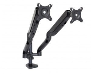 ART Uchwyt biurkowy gazowy do 2 monitorów LED/LCD 10-32" L-18GD ART               9KG 2xUSB3.0