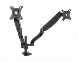 ART Uchwyt biurkowy gazowy do 2 monitorów LED/LCD 10-32" L-18GD ART               9KG 2xUSB3.0