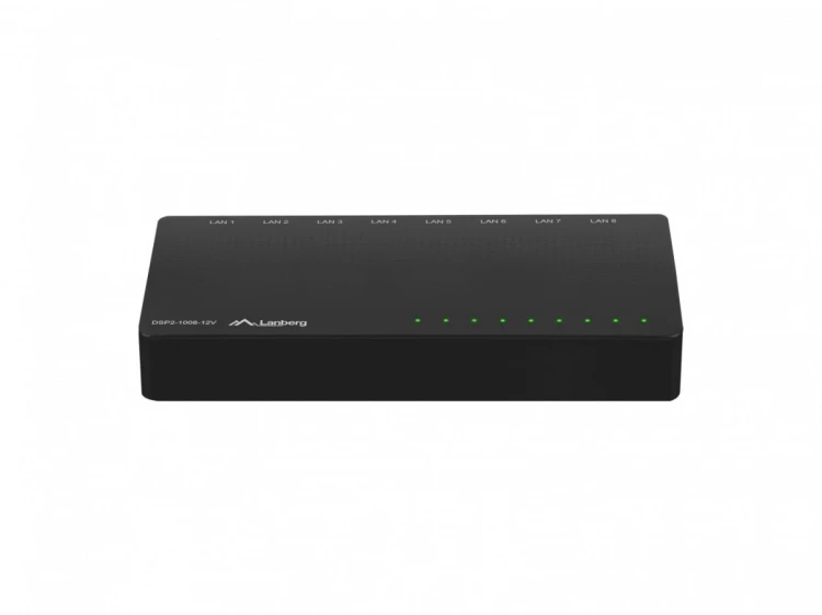 Lanberg Swich DSP2-1008-12V 8X 1GB/S DES. DSP2-1008-12V