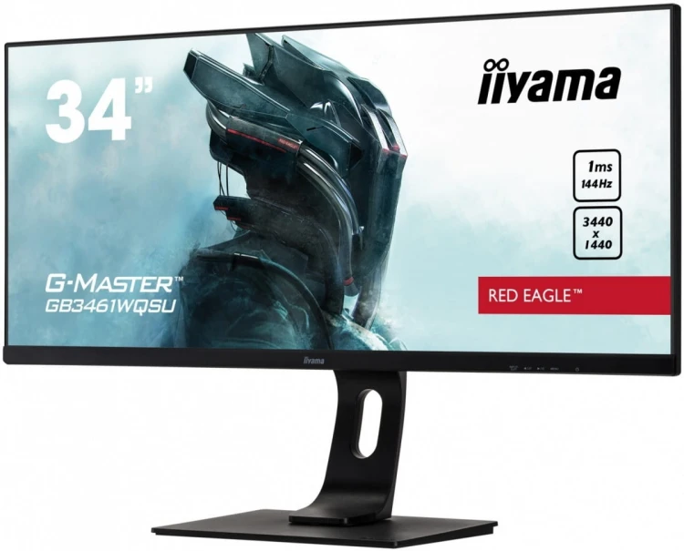 IIYAMA Monitor 34 cale GB3461WQSU-B1 IPS,UWQHD,144HZ,1MS,USB3.0,2xHDMI,2xDP.