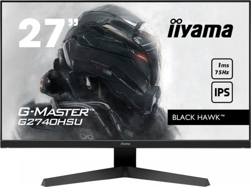 IIYAMA Monitor 27 cali G2740HSU-B1 IPS,FHD,75Hz,1ms(MPRT),HDMI,DP,FreeSync