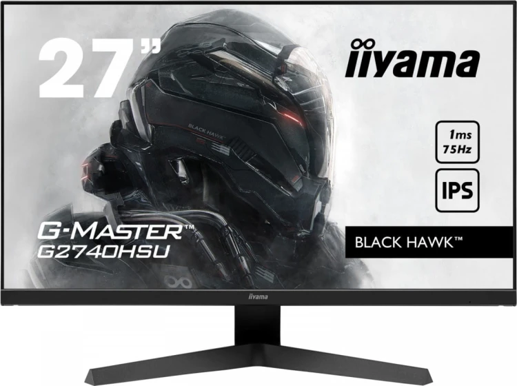 IIYAMA Monitor 27 cali G2740HSU-B1 IPS,FHD,75Hz,1ms(MPRT),HDMI,DP,FreeSync