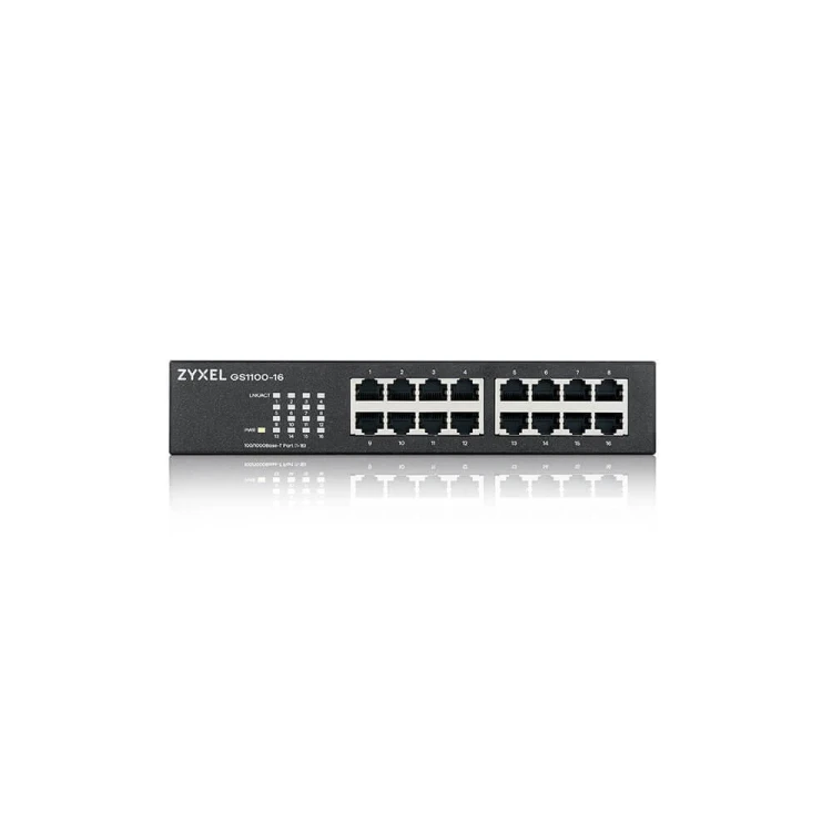 Zyxel Przełącznik niezarządzalny GS1100-16-EU0103F 16x Gigabit Unmanaged Switch                  GS1100-16-EU0103F