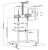 Neomounts Wózek do monitora PLASMA-M1950E 60-100 cale 400x400-1000x600 100kg