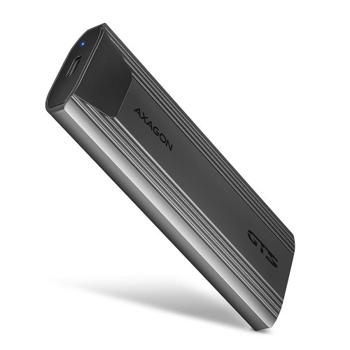 AXAGON EEM2-GTS2 Obudowa zewnętrzna aluminiowa bezśrubowa USB-C 3.2 Gen 2 M.2 NVMe &amp; SATA SSD + USB-A - USB-C redukcja