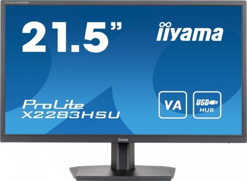 IIYAMA Monitor 21.5 cala X2283HSU-B1 VA,HDMI,DP,2x2W,2xUSB,1ms,VESA