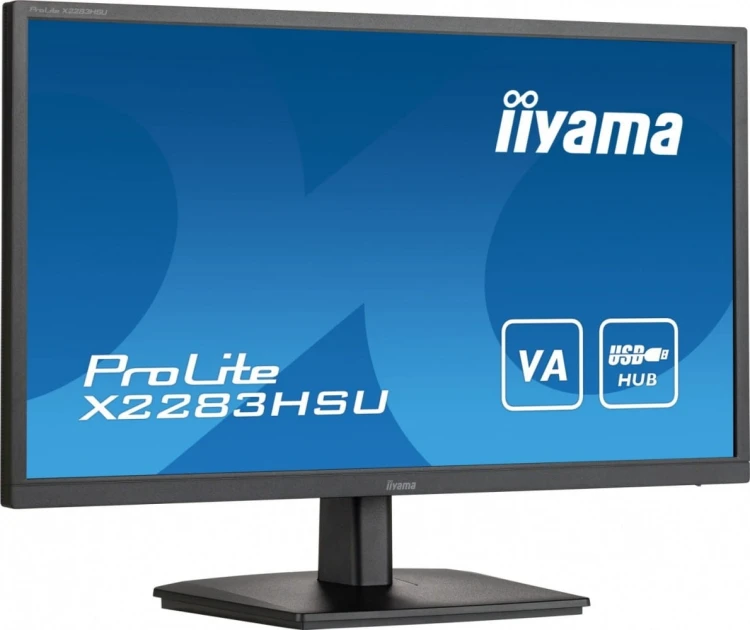IIYAMA Monitor 21.5 cala X2283HSU-B1 VA,HDMI,DP,2x2W,2xUSB,1ms,VESA