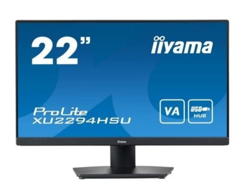IIYAMA Monitor 21.5 cala XU2294HSU-B2 VA,FHD,HDMI,DP,USB3.0,2x2W,VESA