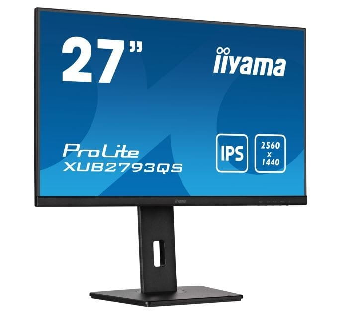 IIYAMA Monitor 27 cali XUB2793QS-B1 IPS,WQHD,2xHDMI,DP,2x2W,HAS,300cd/m2