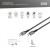 Digitus Kabel Premium połączeniowy HDMI 2.1 Ultra HighSpeed 8K60Hz UHD Typ HDMI A/A M/M 1m Czarny