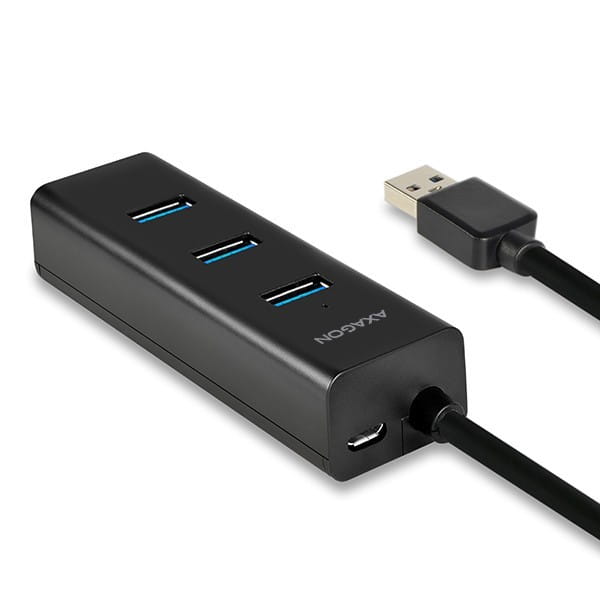 AXAGON HUE-S2BP Hub 4-portowy USB 3.2 Gen 1 charging hub 1.2m   kabel, AC adapter